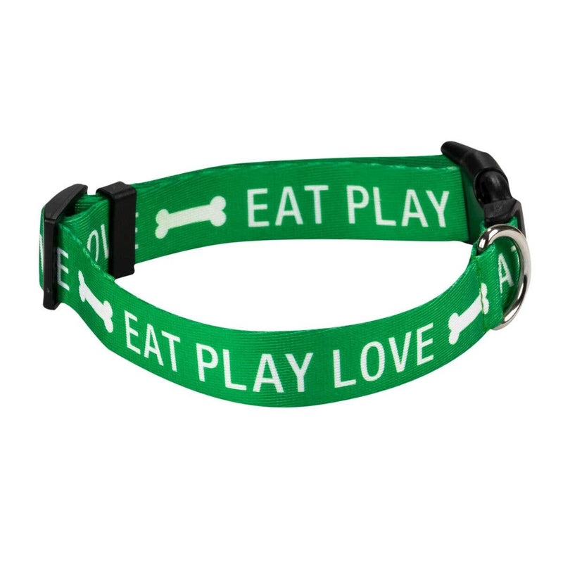 Eat Play Love Large / X-Large Collar | Green