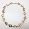Pearls & Geometric Gold Shapes Necklace