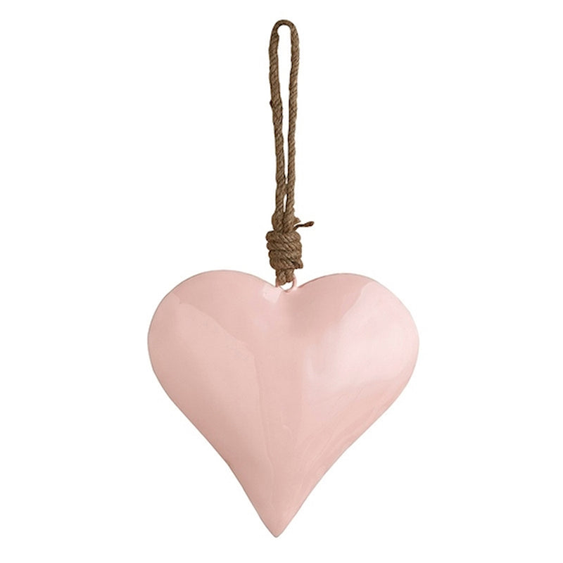 Pink Enamel Heart "Ornament"