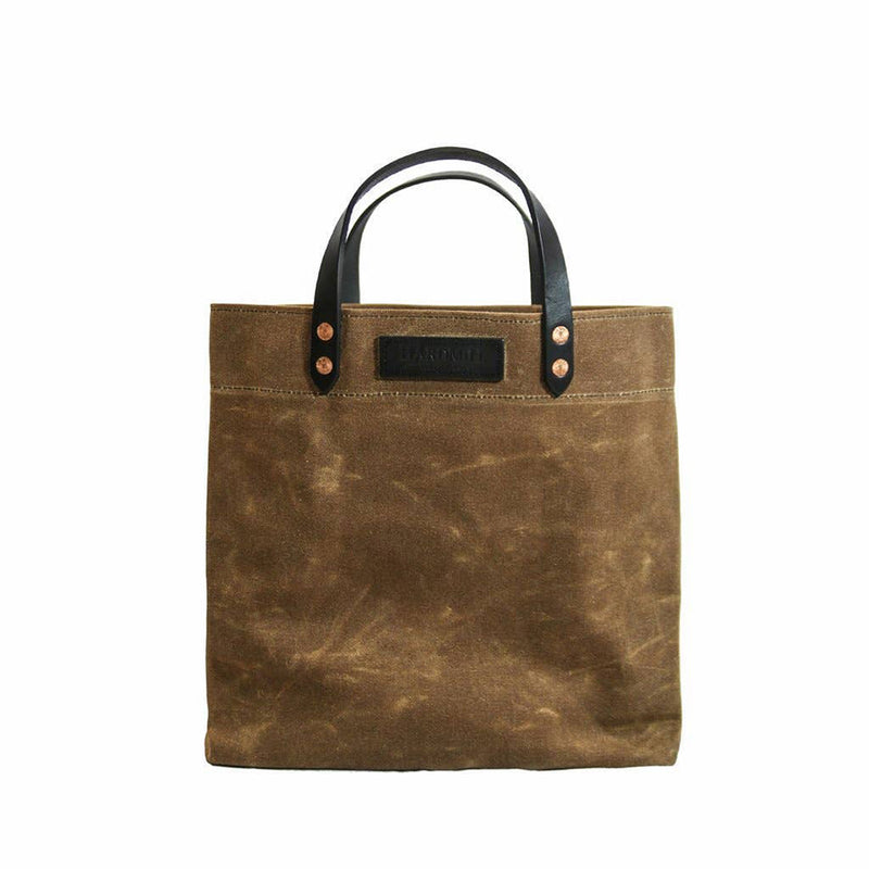 Waxed Canvas Grocery Tote | Tan